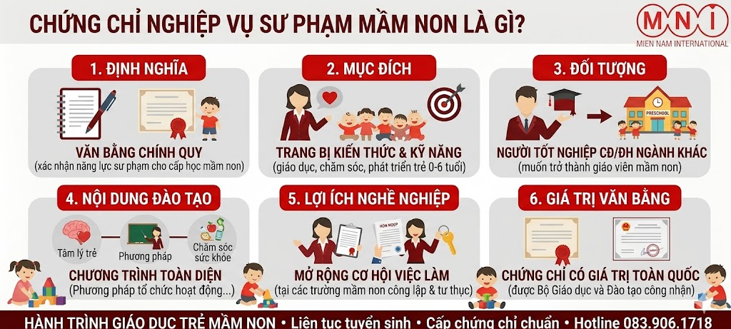 Chung chi nghiep vu su pham mam non la gi Chứng chỉ nghiệp vụ sư phạm mầm non là gì?