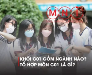 khối c01 gồm những ngành nào? tổ hợp môn c01