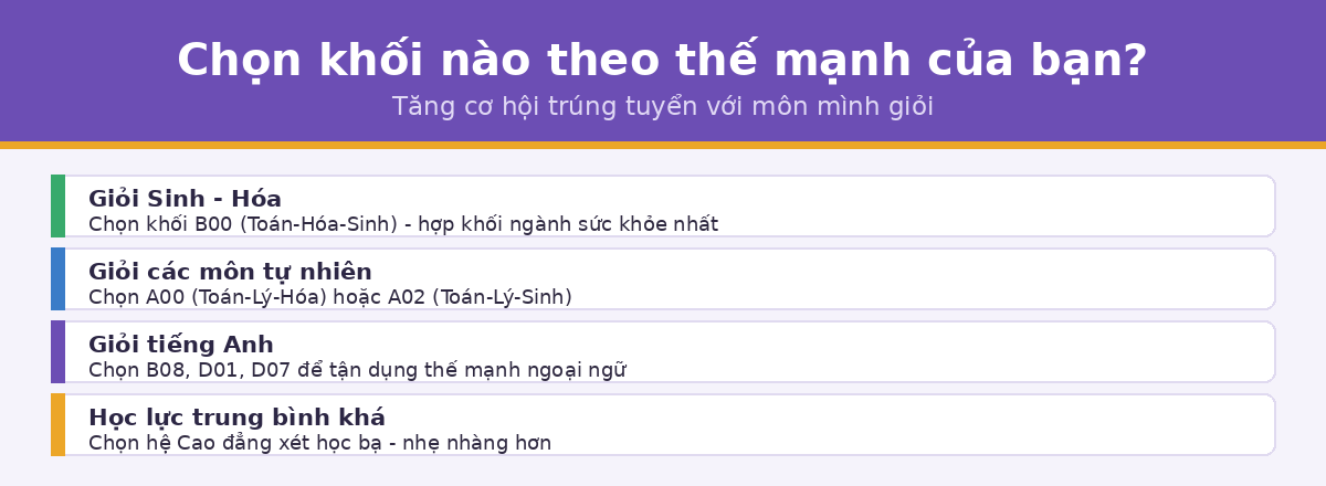 chon khoi khoi vltl Chọn khối thi vật lý trị liệu theo thế mạnh