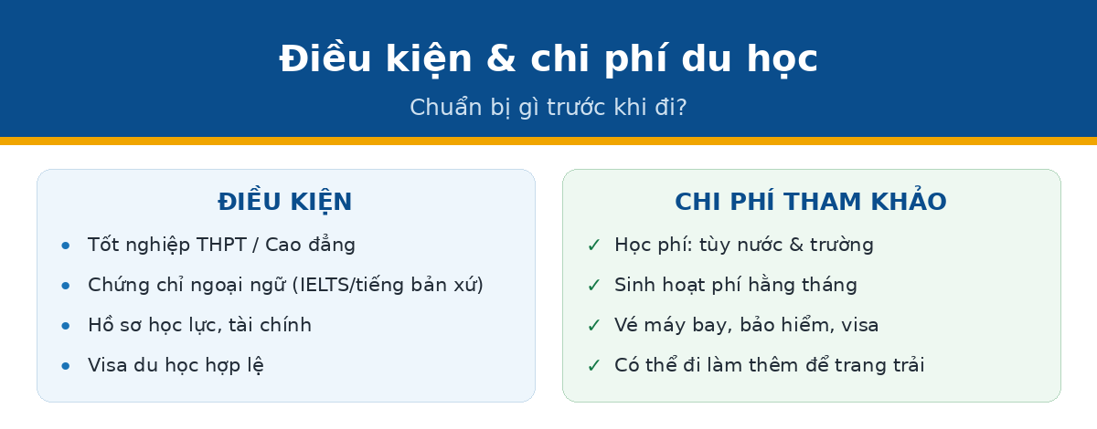Điều kiện và chi phí du học ngành nhà hàng khách sạn