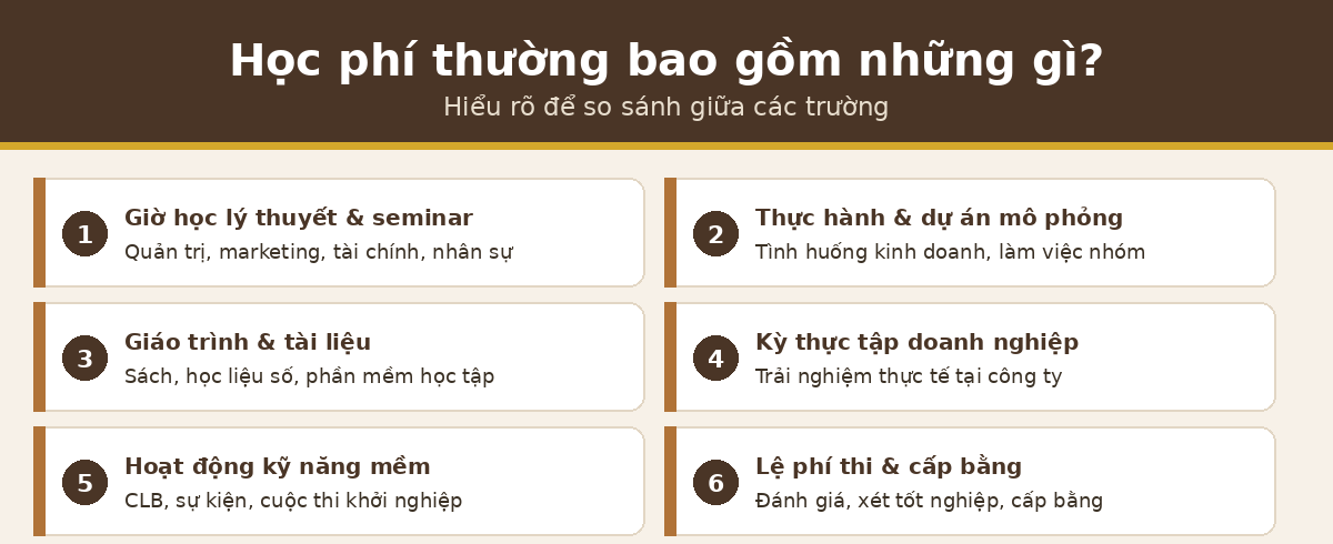 gom gi hp qtkd Học phí quản trị kinh doanh bao gồm những gì