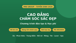 Cao đẳng Chăm sóc sắc đẹp - chương trình đào tạo và học phí 2026