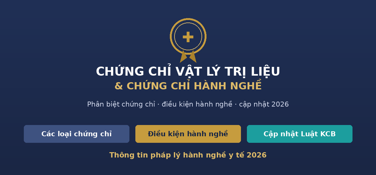 hero chungchi vltl Chứng chỉ vật lý trị liệu và chứng chỉ hành nghề