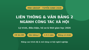 Liên thông và văn bằng 2 ngành Công tác xã hội 2026