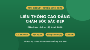 Liên thông Cao đẳng Chăm sóc sắc đẹp 2026