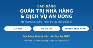 Cao đẳng Quản trị Nhà hàng và Dịch vụ ăn uống mã 6810206