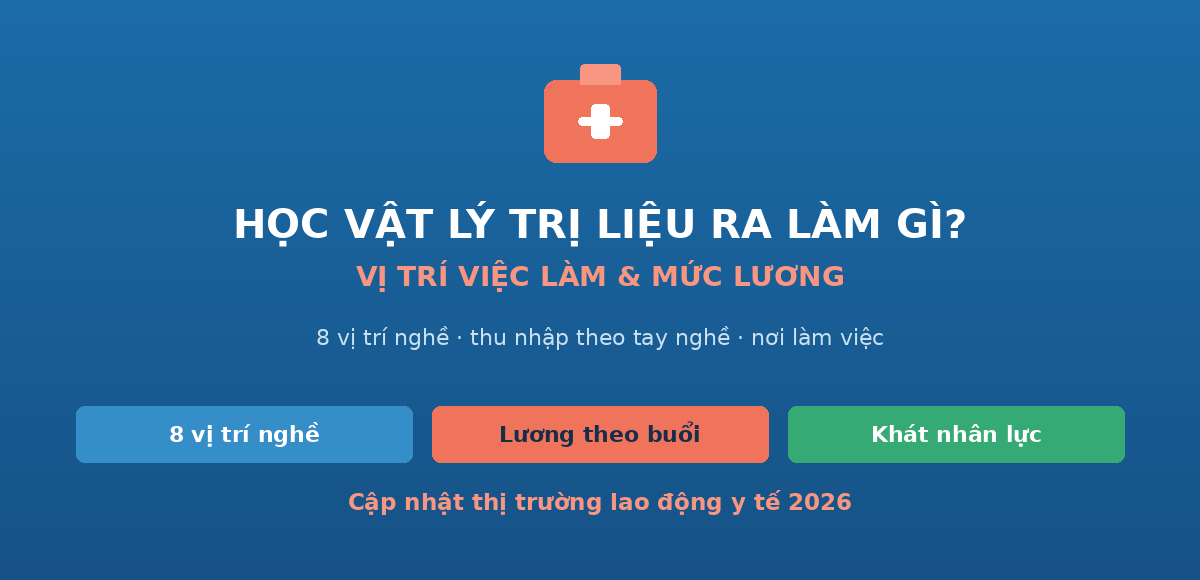 Học vật lý trị liệu ra làm gì
