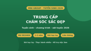 Tuyển sinh Trung cấp Chăm sóc sắc đẹp 2026