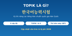 TOPIK là gì - kỳ thi năng lực tiếng Hàn 한국어능력시험