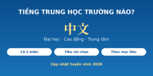 Tiếng Trung học trường nào - đại học, cao đẳng, trung tâm