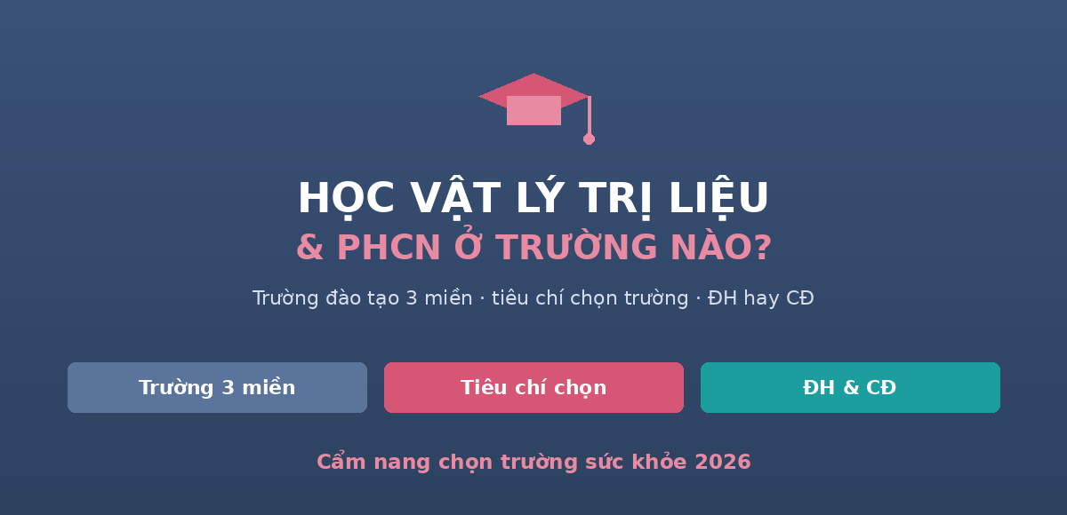 hero truong vltl Học vật lý trị liệu ở trường nào