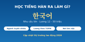 Học tiếng Hàn ra làm gì - việc làm và mức lương