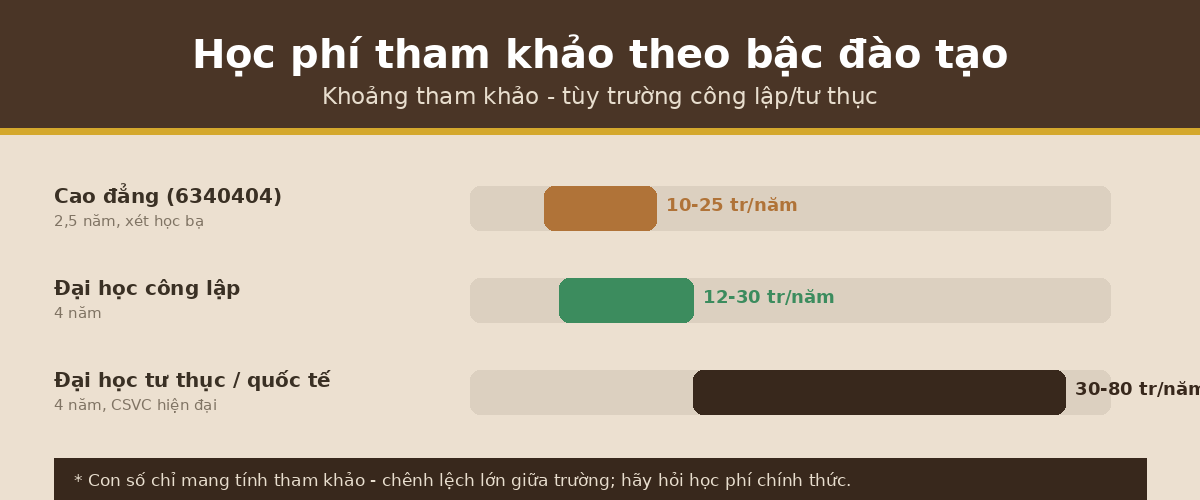 hoc phi bac hp qtkd Học phí quản trị kinh doanh tham khảo theo bậc