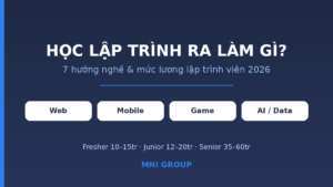 Học lập trình ra làm gì - 7 hướng nghề và lương 2026