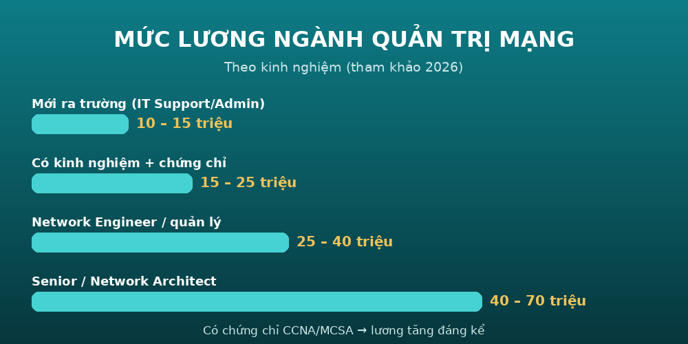 luong qtm Mức lương ngành quản trị mạng 2026