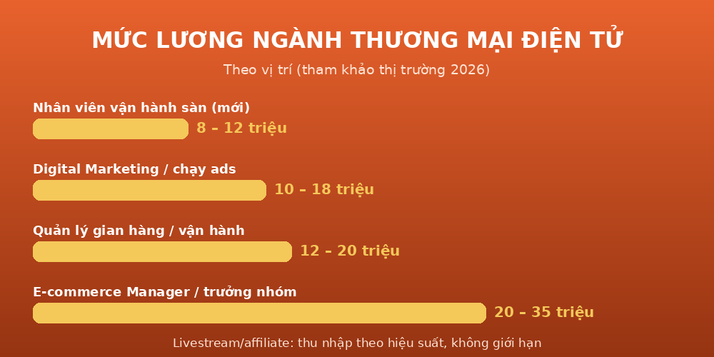 luong tmdt Mức lương ngành thương mại điện tử 2026