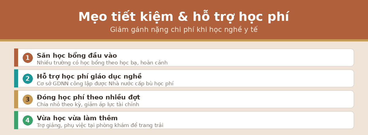 meo hocphi vltl Mẹo tiết kiệm và hỗ trợ học phí vật lý trị liệu
