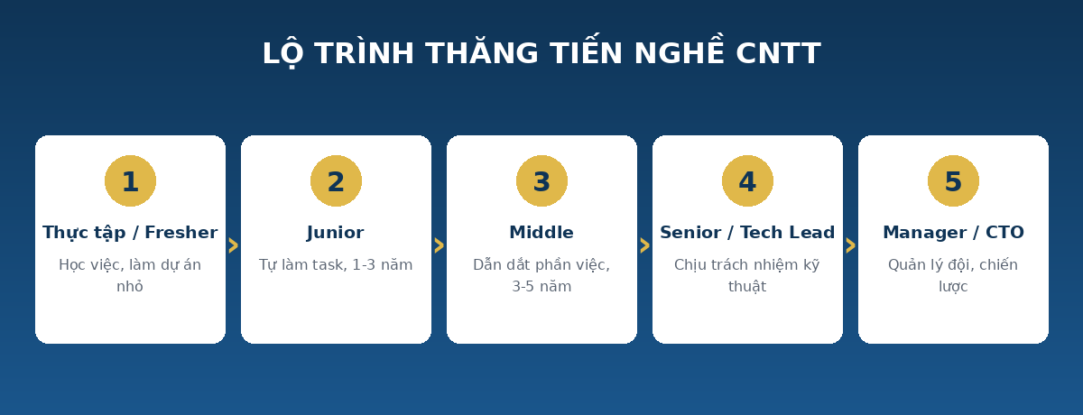 ralamgi lotrinh Lộ trình thăng tiến nghề công nghệ thông tin