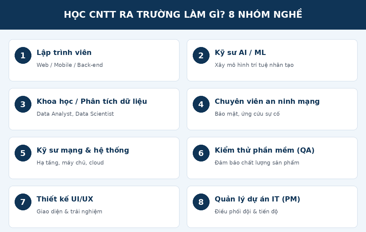 ralamgi nghe 8 nhóm nghề sau khi học công nghệ thông tin