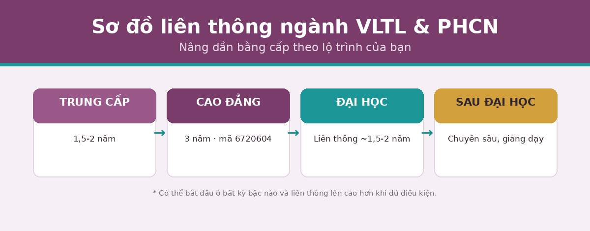 so do lienthong vltl Sơ đồ liên thông ngành vật lý trị liệu phục hồi chức năng