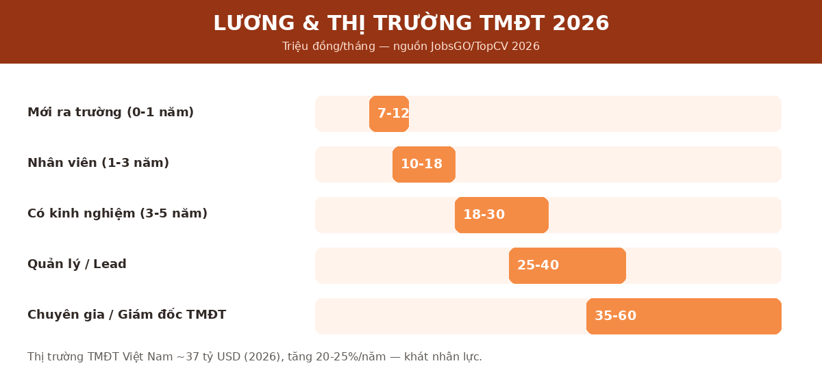 Lương và thị trường thương mại điện tử 2026