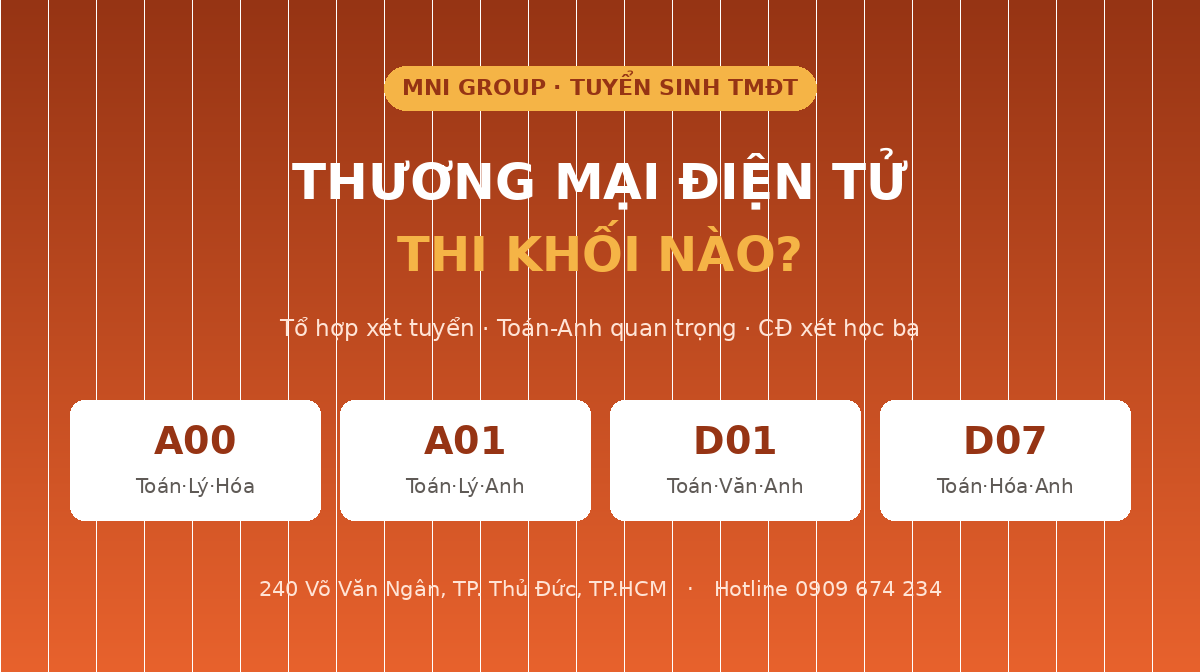 tmdtk featured Thương mại điện tử thi khối nào