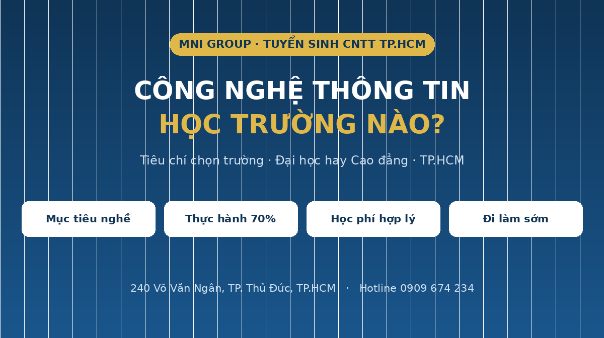 truong featured Công nghệ thông tin học trường nào ở TPHCM