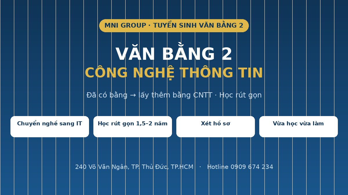 vb2 featured Văn bằng 2 công nghệ thông tin