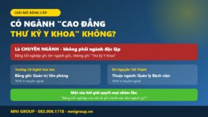 Co nganh cao dang thu ky y khoa khong - su that ve ten nganh tren bang tot nghiep