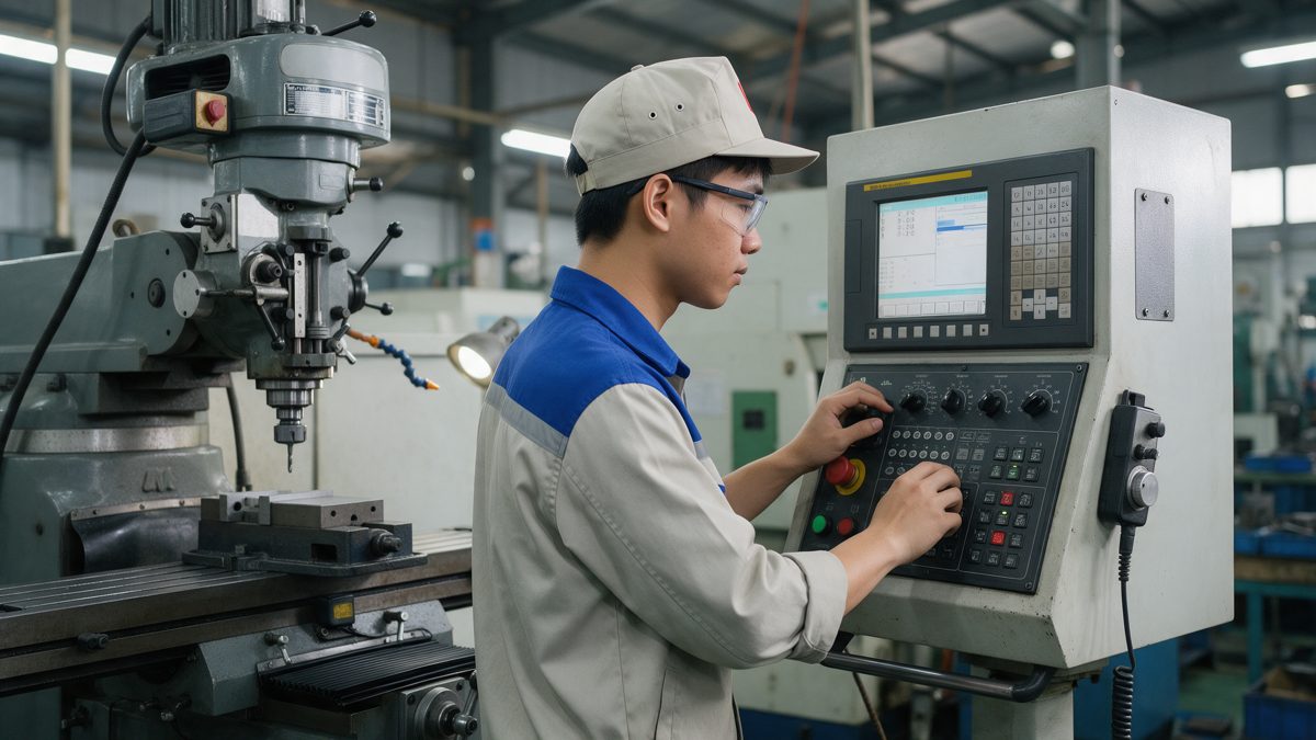 co khi 2 cnc web Kỹ thuật viên vận hành máy phay CNC